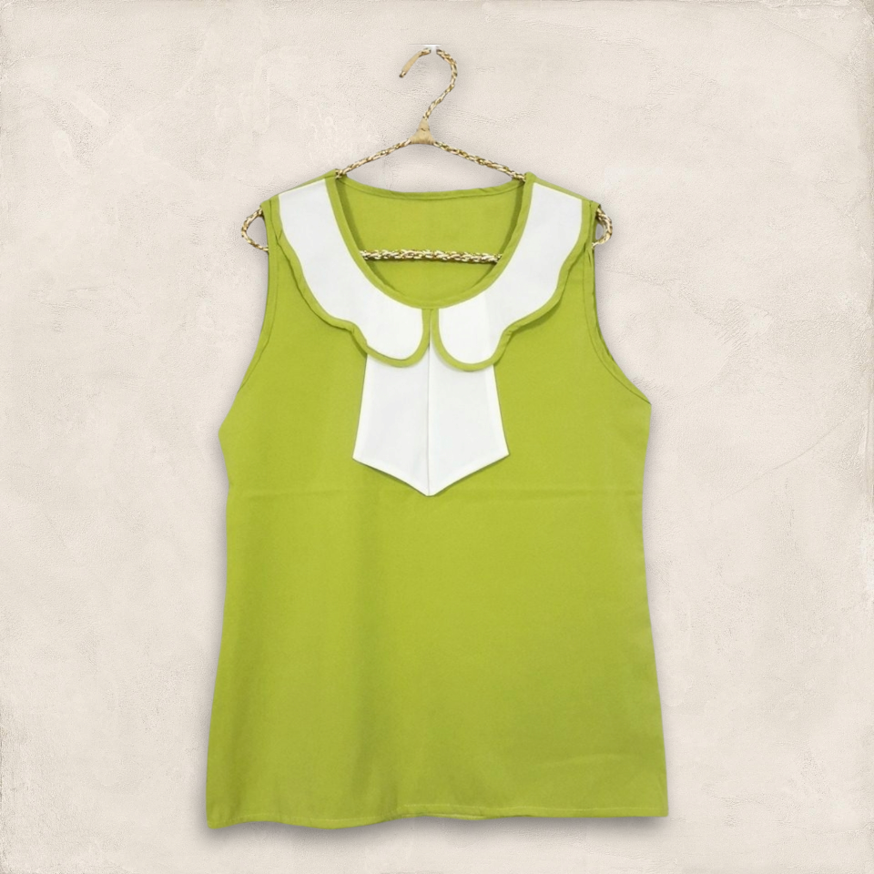 Blouse1760 เสื้อแฟชั่นสีพื้นคอบัวแต่งโบว์ ผ้าชีฟองเนื้อหนาเรียบสวย งานน่ารักใส่เที่ยว/ใส่ทำงานได้ แมทช์กับกางเกงหรือกระโปรงได้หลายแบบ