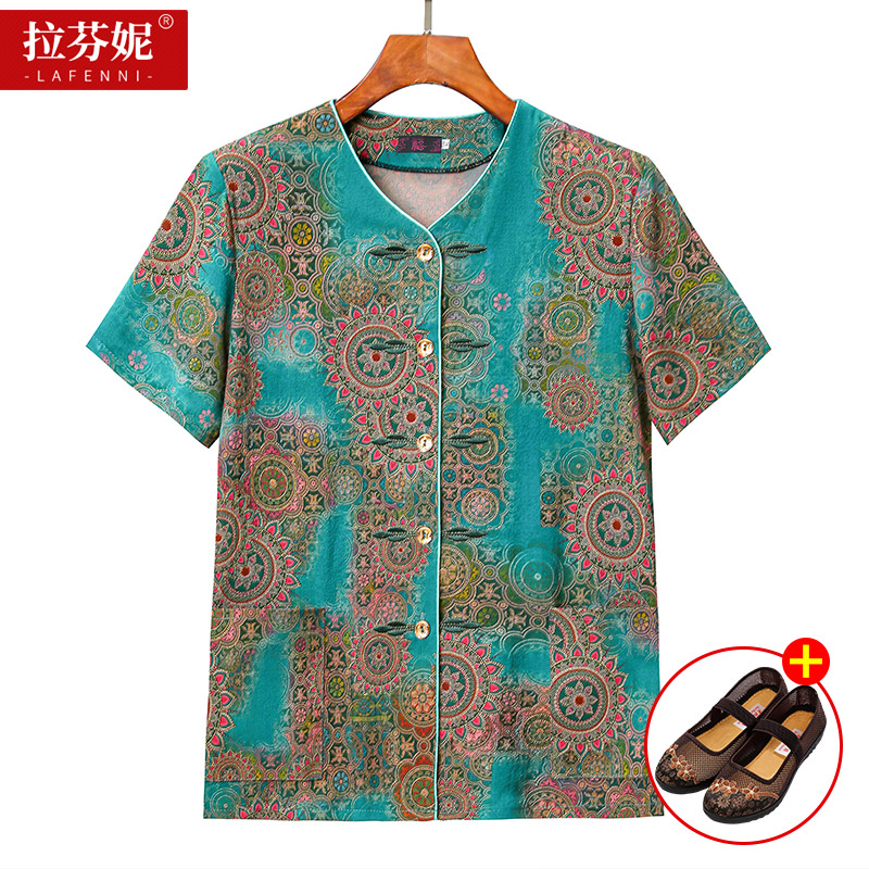 เสื้อคุณยาย เสื้อผู้วัยอายุ60-70ปี มีขนาด L-4XL(อกประมาณ35-45นิ้ว)