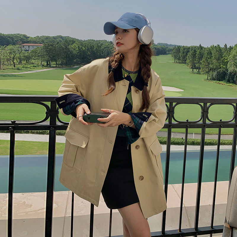 เสื้อโค้ท เสื้อโค้ทกันหนาว เสื้อโค้ทใส่เที่ยวต่างประเทศ ยี่ห้อ: Qianziqian