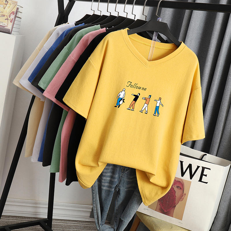 เสื้อโอเวอร์ไซส์เกาหลี เสื้อยืดพลัสไซส์ เสื้อยืดคนอ้วน เสื้อยืดโอเวอร์ไซส์ผู้หญิง
