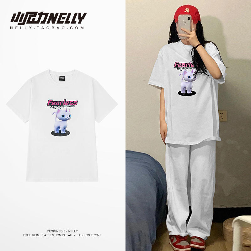 เสื้อยืดคอกลม ผู้ชาย เสื้อยืดผู้ชายเกาหลี เสื้อยืดเกาหลี แบรนด์ NELLY