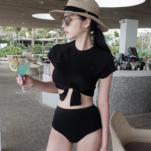ชุดว่ายน้ำผู้หญิง สไตล์เกาหลี วัดไซส์ตามน้ำหนักตัว M:45-55KG./L:55-60KG./XL:60-65KG./2XL:65-75กิโลกรัม