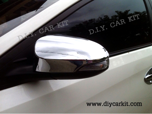 ครอบกระจกมองข้างโครเมี่ยม รุ่นGและS New Vios ปี 13-16