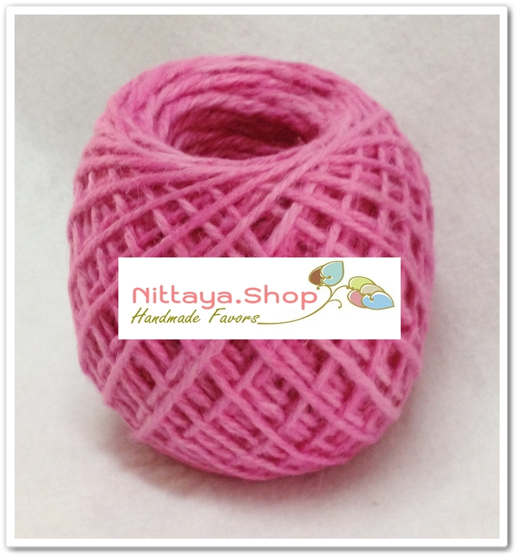 เชือกกระสอบสีธรรมชาติและย้อมสี