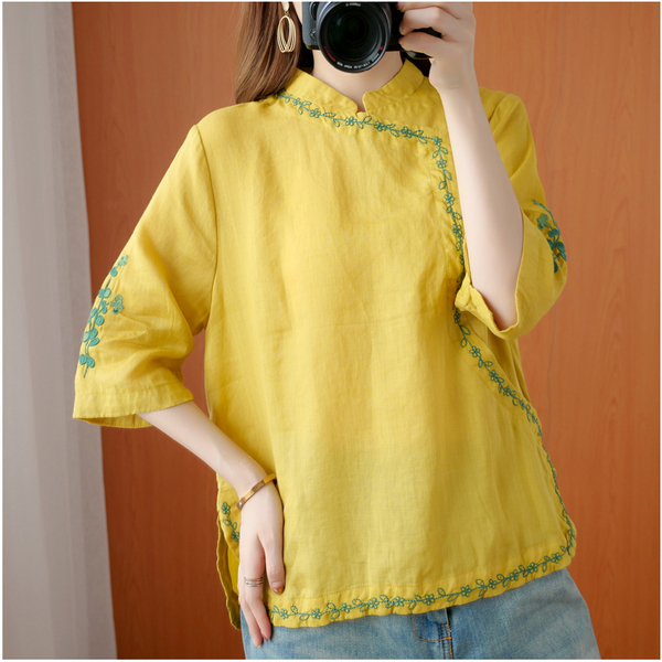 เสื้อผ้าฝ้ายสไตล์วินเทจ ใส่ตั้งแต่สาวผอม-สาวอวบ น้ำหนักตัว50-90 กิโลกรัม Meimei plus size