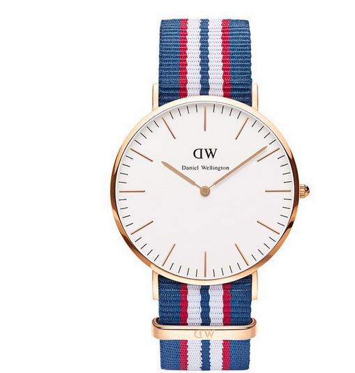 นาฬิกาข้อมือ ผู้หญิง ผู้ชาย ใส่ได้ นาฬิกาแนว Sport ผ้าไนลอน ลายทาง สลับสี แบรนด์ จากอังกฤษ นาฬิกา ข้อมือ มีดีไซน์ ของขวัญให้แฟน 355359