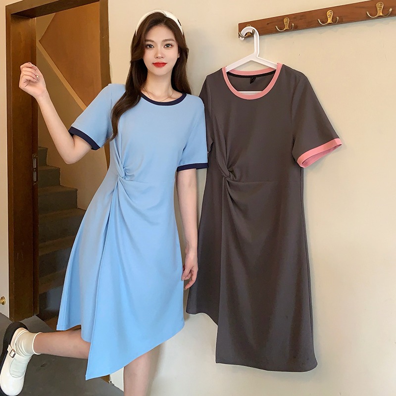เดรสแขนสั้น มีไซส์ L-4XLอก 38-47 นิ้ว ใส่ได้ทั้งสาวหุ่นดีน่ารักจนถึงสาวอวบพลัสไซส์ จัดส่งฟรี! ทักแชทสั่งซื้อ