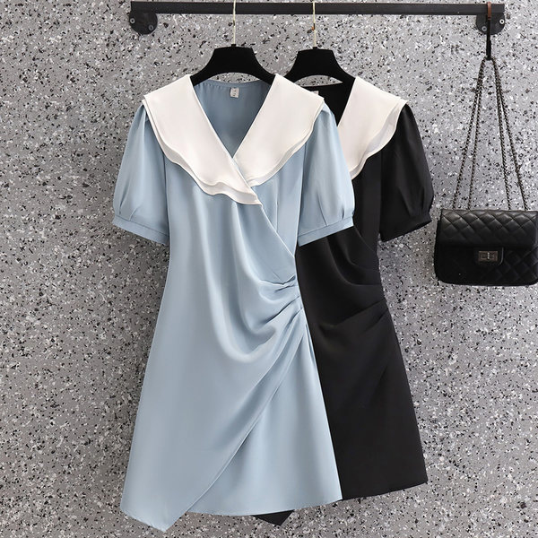 เดรสคนอ้วน เดรสสาวอวบ ชุดเดรสคนอ้วนวัยรุ่น BY PLUS SIZE Girl