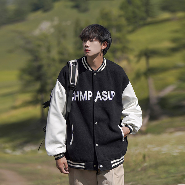 เสื้อแจ็คเก็ตเบสบอล เสื้อคลุม เสื้อแขนยาวสไตล์เกาหลี