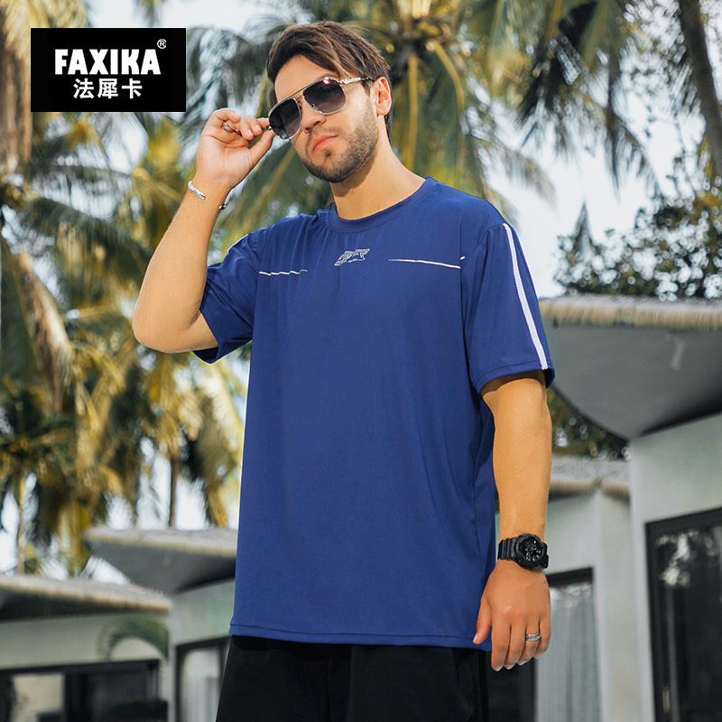 เสื้อยืดผู้ชายอ้วน S-5XL(อกเสื้อ39-51นิ้ว)