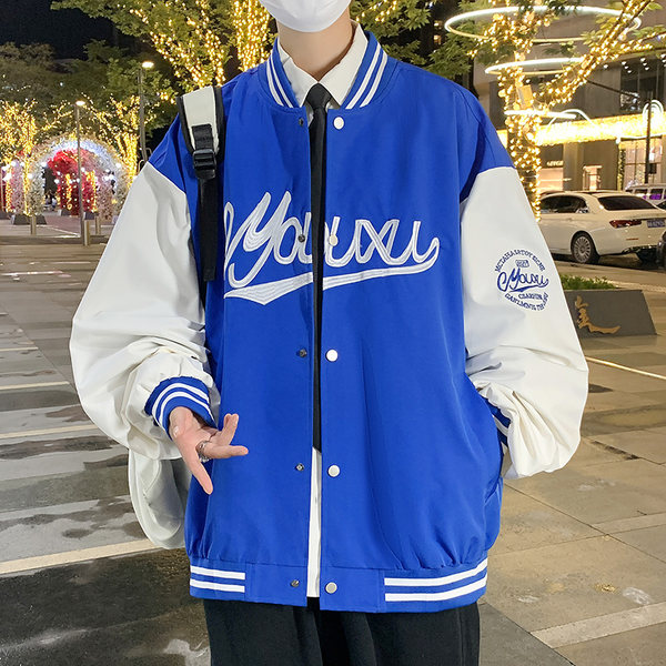 เสื้อแจ็คเก็ตเบสบอล เสื้อคลุม เสื้อแขนยาวสไตล์เกาหลี
