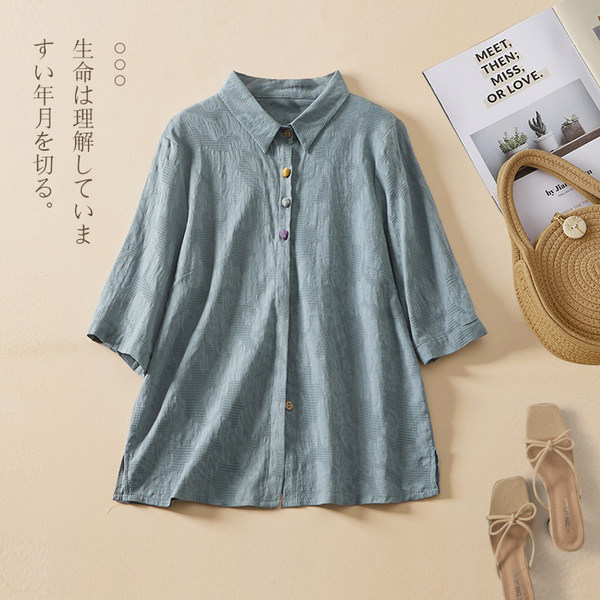 เสื้อลินิน แบบเสื้อสวยๆ เสื้อผ้าฝ้ายลินิน เสื้อเชิ้ตผ้าลินิน BY LININ