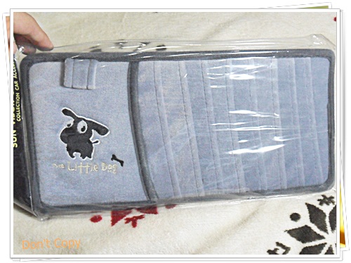 ที่ใส่แผ่นซีดี ติดที่บังแดดรถยนต์ Little Dog สีเทา