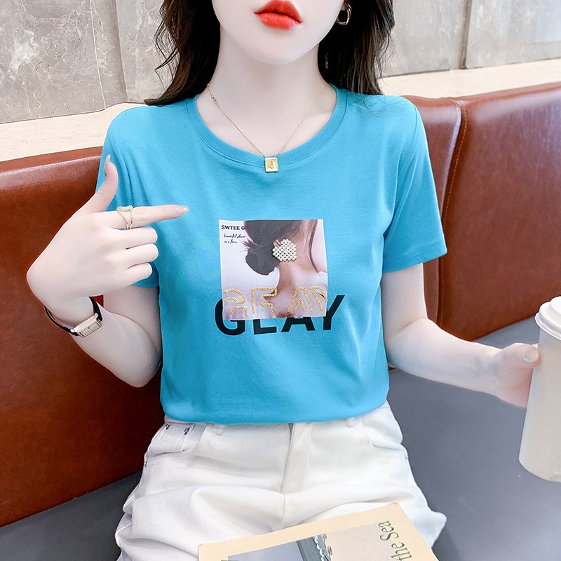 เสื้อผ้าวัยรุ่นเกาหลี เสื้อยืดวัยรุ่นผู้หญิง มีขนาด S M L XL