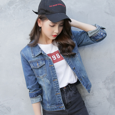 เสื้อแจ็คเก็ตยีนส์ เสื้อยีนส์ผู้หญิงเทห์ๆ