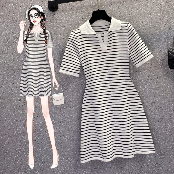 เดรสคนอ้วน เดรสสาวอวบ ชุดเดรสคนอ้วนวัยรุ่น BY PLUS SIZE Girl