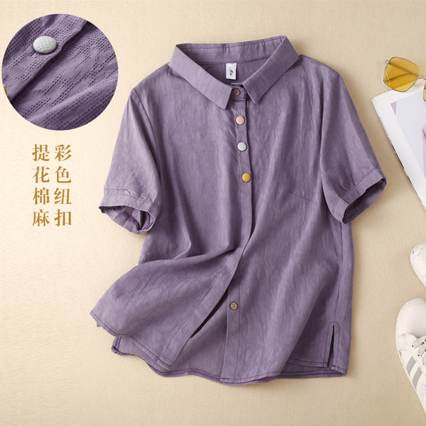 เสื้อลินิน เสื้อผ้าฝ้ายลินิน เสื้อเชิ้ตผ้าลินิน BY Zimo