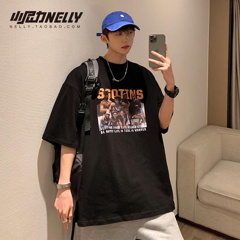 เสื้อยืดคอกลม ผู้ชาย เสื้อยืดผู้ชายเกาหลี เสื้อยืดเกาหลี แบรนด์ NELLY