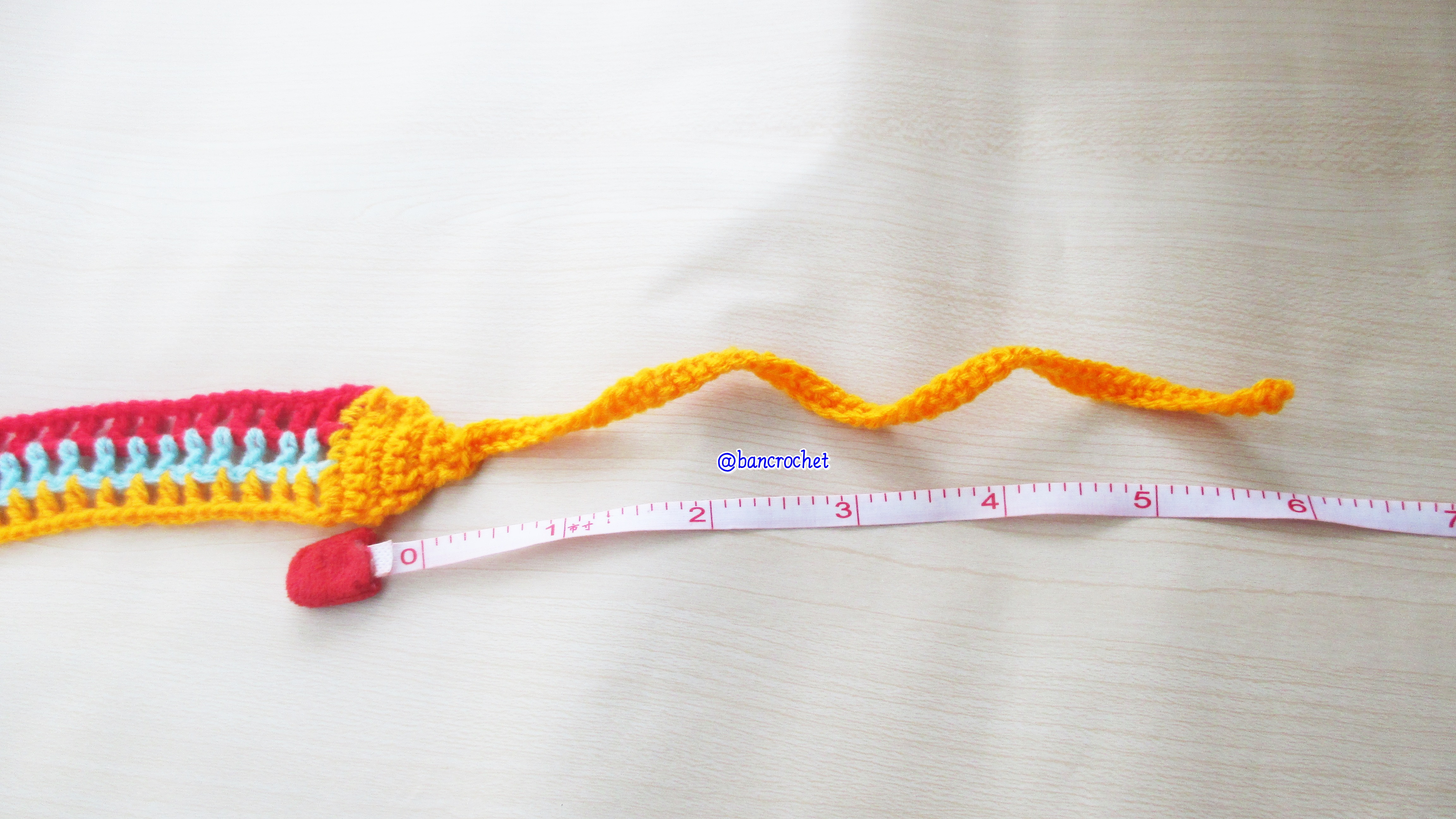 Bancrochet ที่คาดผมถักโครเชต์ สลับสีสดใส Crochet Headband หลากสี 1-1.5*13 inch