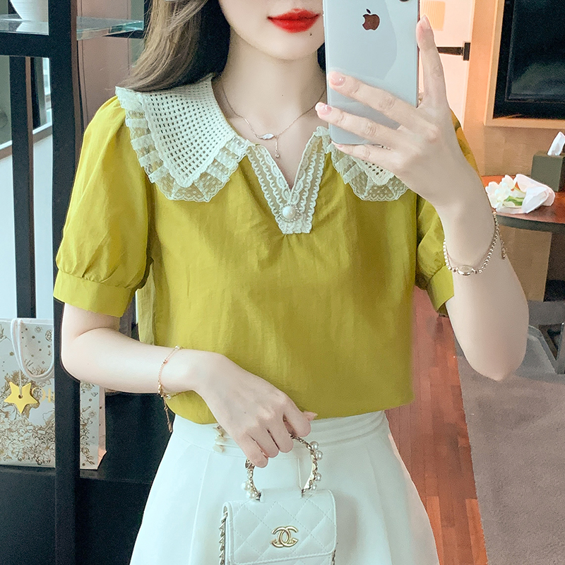 เสื้อเชิ้ตผู้หญิงใส่ทํางาน 390 บาทต่อชิ้น ฟรีค่าจัดส่ง