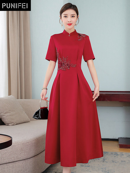 เดรสวัยผู้ใหญ่40-60ปี เดรสคุณแม่ ชุดเดรสทำงานวัยผู้ใหญ่ แบรนด์ MAMA DRESS