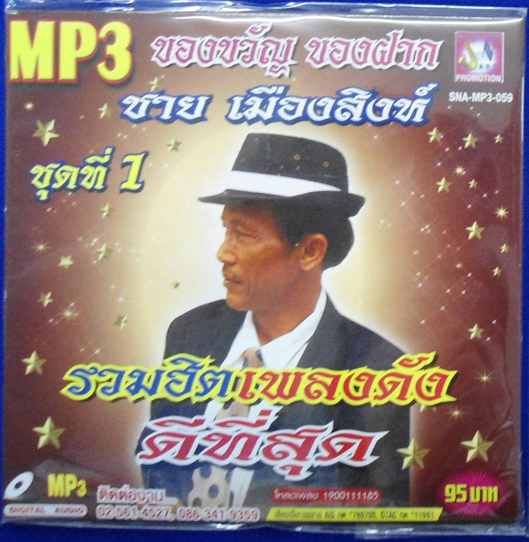 MP3 รวมฮิตเพลงดังดีที่สุด ชาย เมืองสิงห์ ชุดที่ 1