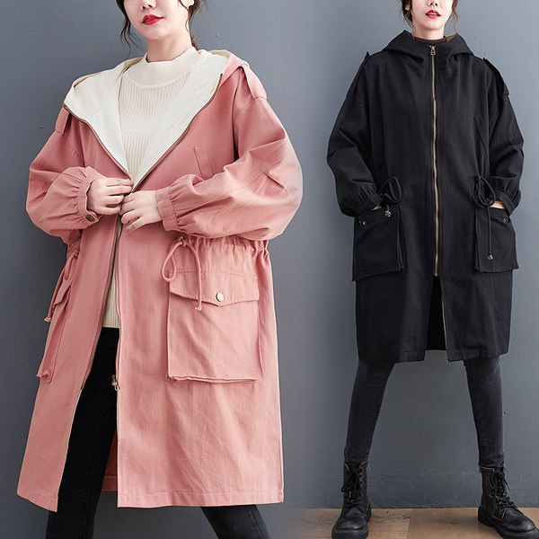 เสื้อทีเชิ้ตคนอ้วนผู้หญิงสไตล์คอตตอนลินินมีไซต์อก 47-48 นิ้ว