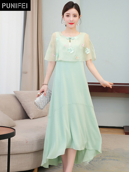 เดรสวัยผู้ใหญ่40-60ปี เดรสคุณแม่ ชุดเดรสทำงานวัยผู้ใหญ่ แบรนด์ MAMA DRESS
