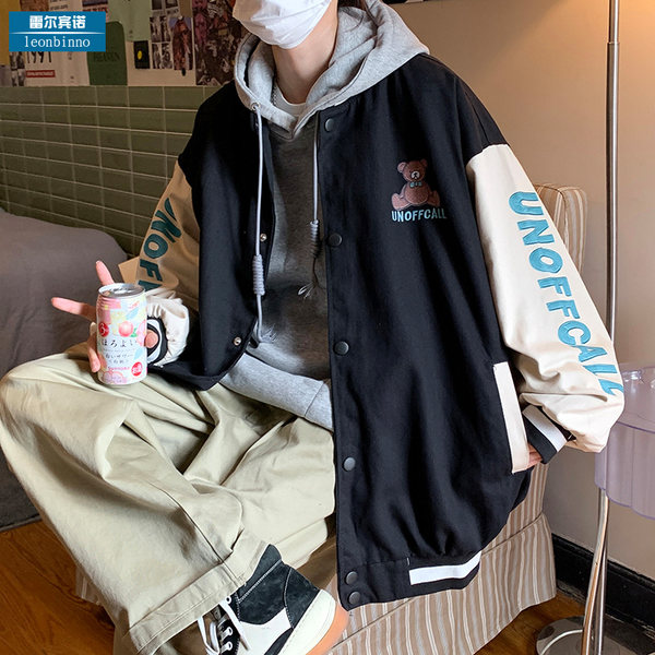 เสื้อแจ็คเก็ตเบสบอล เสื้อคลุม เสื้อแขนยาวสไตล์เกาหลี