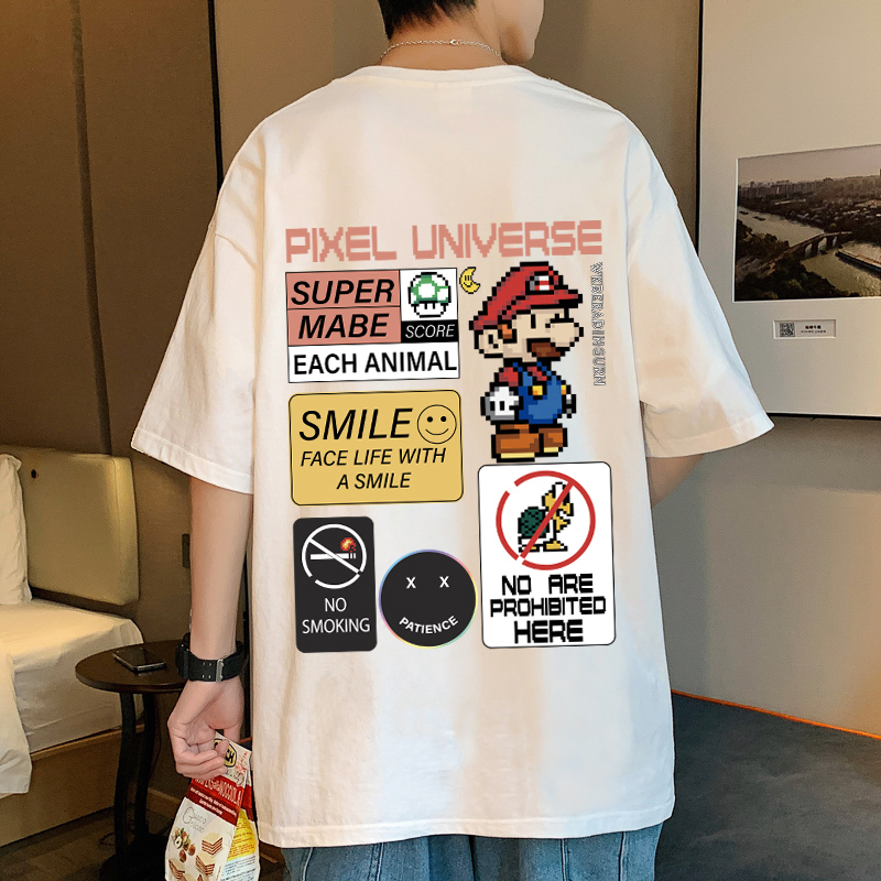 เสื้อยืดผู้ชายอ้วน XL-5XL อกเสื้อ40-52 นิ้ว