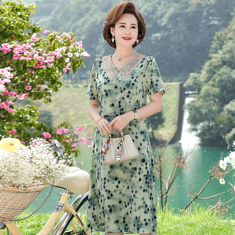 เดรสวัยผู้ใหญ่40-60ปี เดรสคุณแม่ ชุดเดรสทำงานวัยผู้ใหญ่ แบรนด์ MAMA DRESS