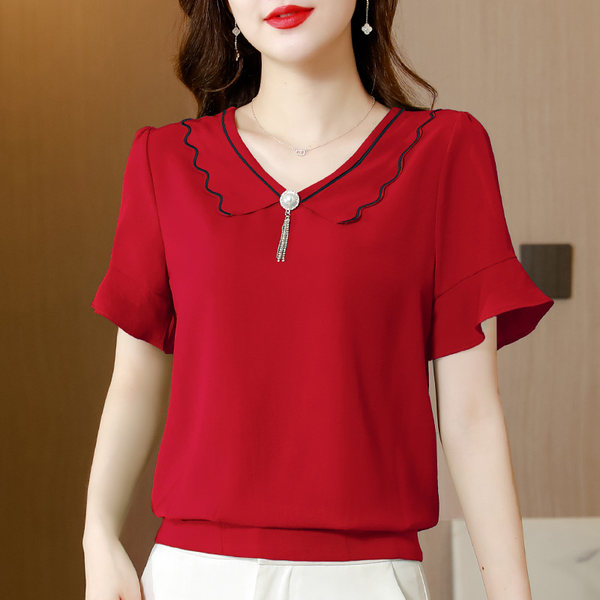 เสื้อชีฟองเกาหลี เสื้อชีฟองสวยๆ
