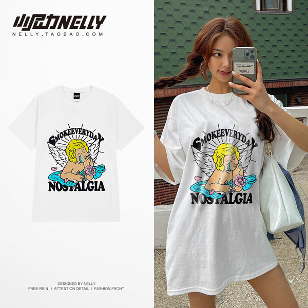 เสื้อยืดคอกลม ผู้ชาย เสื้อยืดผู้ชายเกาหลี เสื้อยืดเกาหลี แบรนด์ NELLY