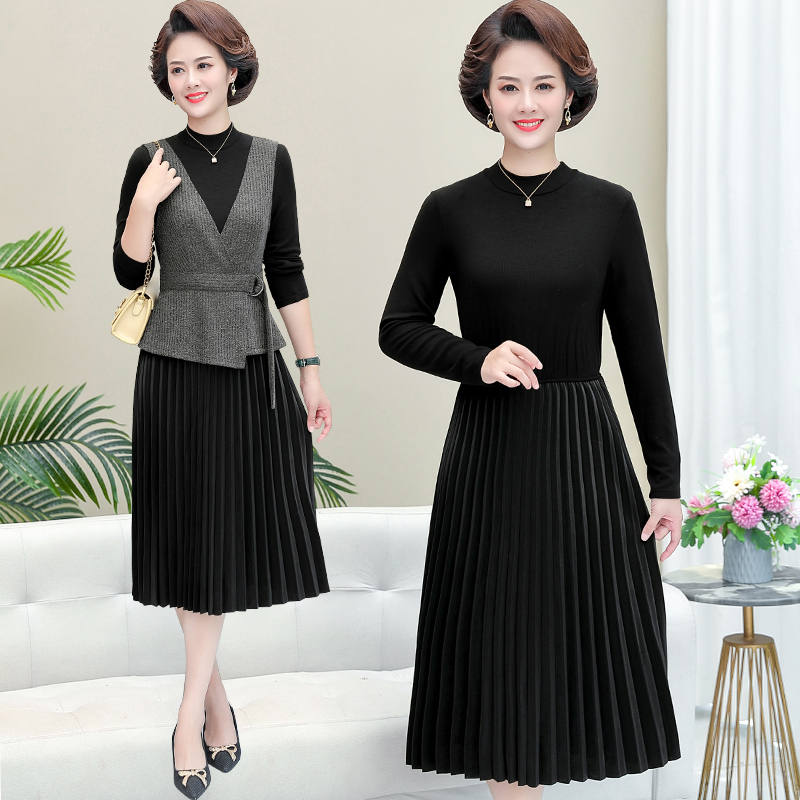 เดรสวัยผู้ใหญ่40-60ปีเดรสคุณแม่
