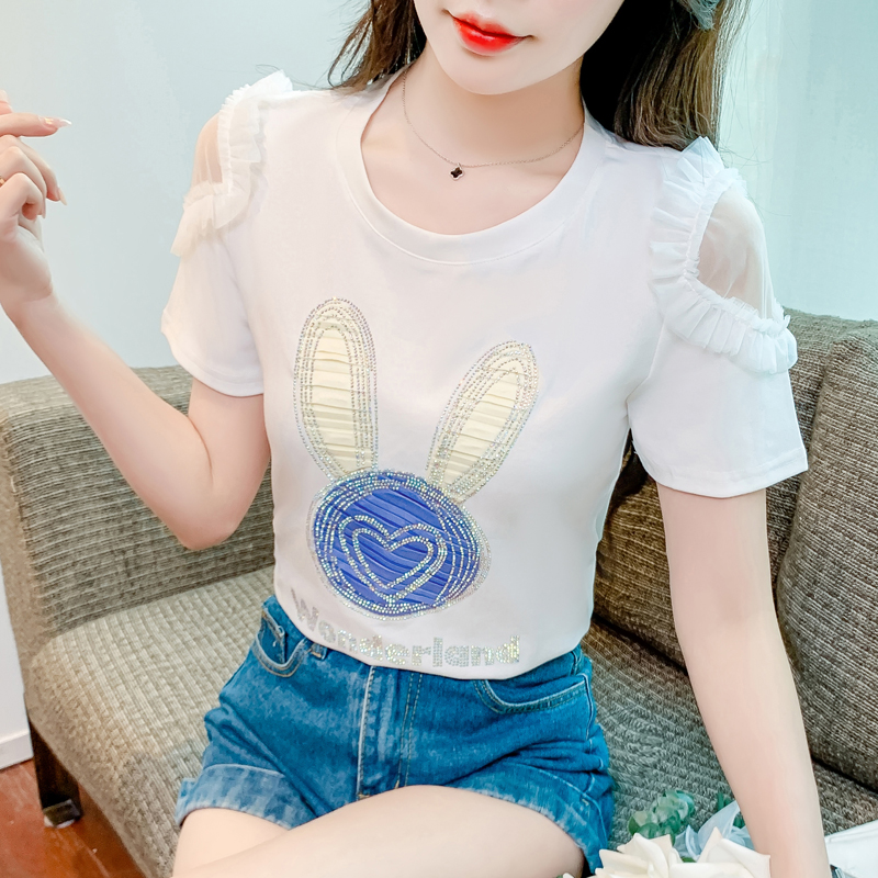 เสื้อผ้าวัยรุ่นเกาหลี เสื้อยืดวัยรุ่นผู้หญิง มีขนาด S M L XL