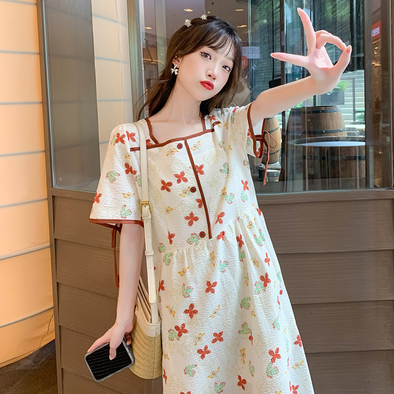 เดรสวัยรุ่น-เดรสคนอ้วนวัยรุ่น L-4XL(อก38-46 นิ้ว)
