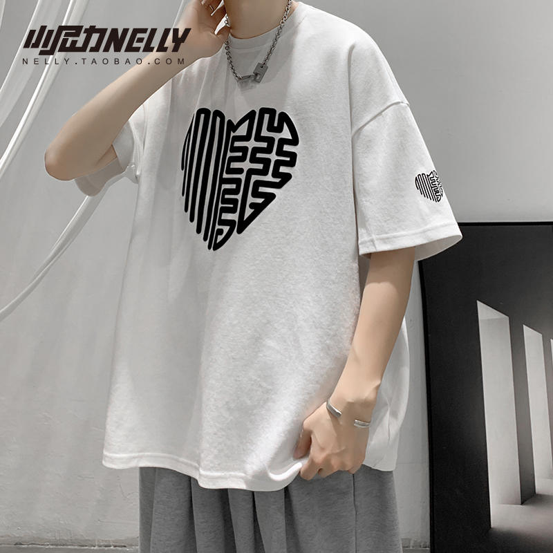 เสื้อยืดคอกลม ผู้ชาย เสื้อยืดผู้ชายเกาหลี เสื้อยืดเกาหลี แบรนด์ NELLY