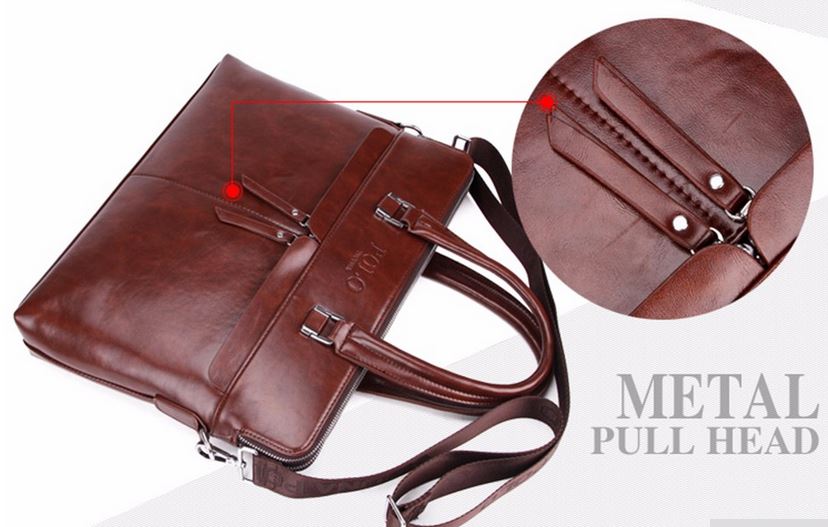 กระเป๋าถือผู้ชาย ผู้หญิง กระเป๋าใส่เอกสาร ใส่ Notebook กระเป๋าถือ polo หนังมัน แบบสวย ใส่เอกสาร โน้ตบุ๊ค มีสายสะพายปรับได้ สีดำ สีน้ำตาล 312013