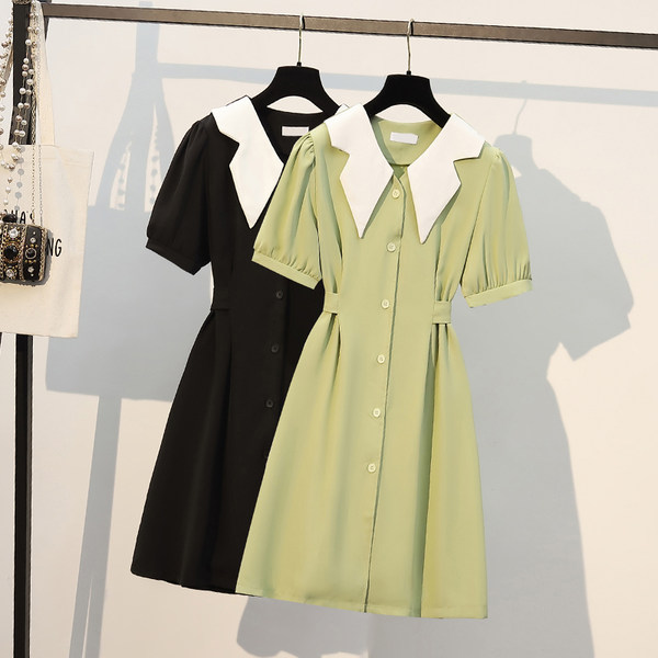 เดรสคนอ้วน เดรสสาวอวบ ชุดเดรสคนอ้วนวัยรุ่น BY PLUS SIZE Girl