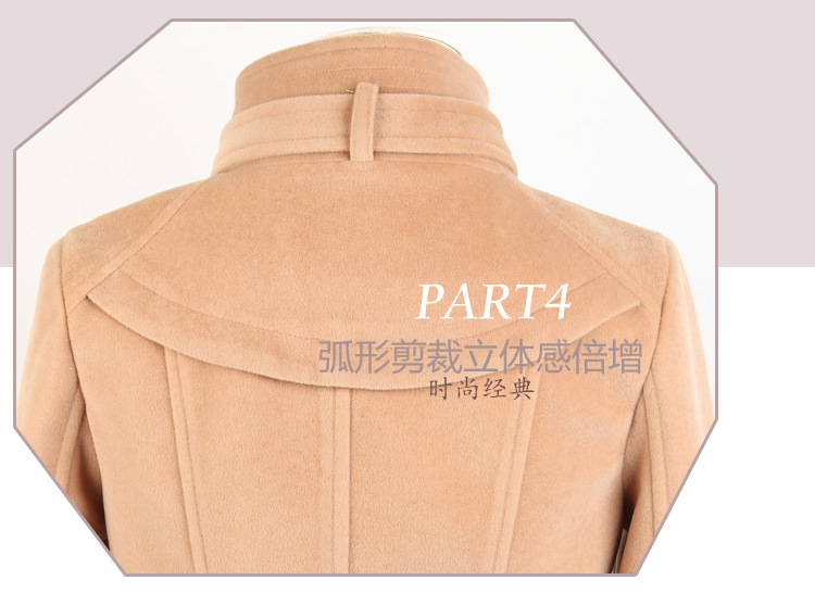 เสื้อโค้ท ตัวสั้นเข้ารูปทรงสวย กระดุม 2 แถว สไตล์เกาหลี ผ้านิ่มมาก พร้อมส่ง CAMEL