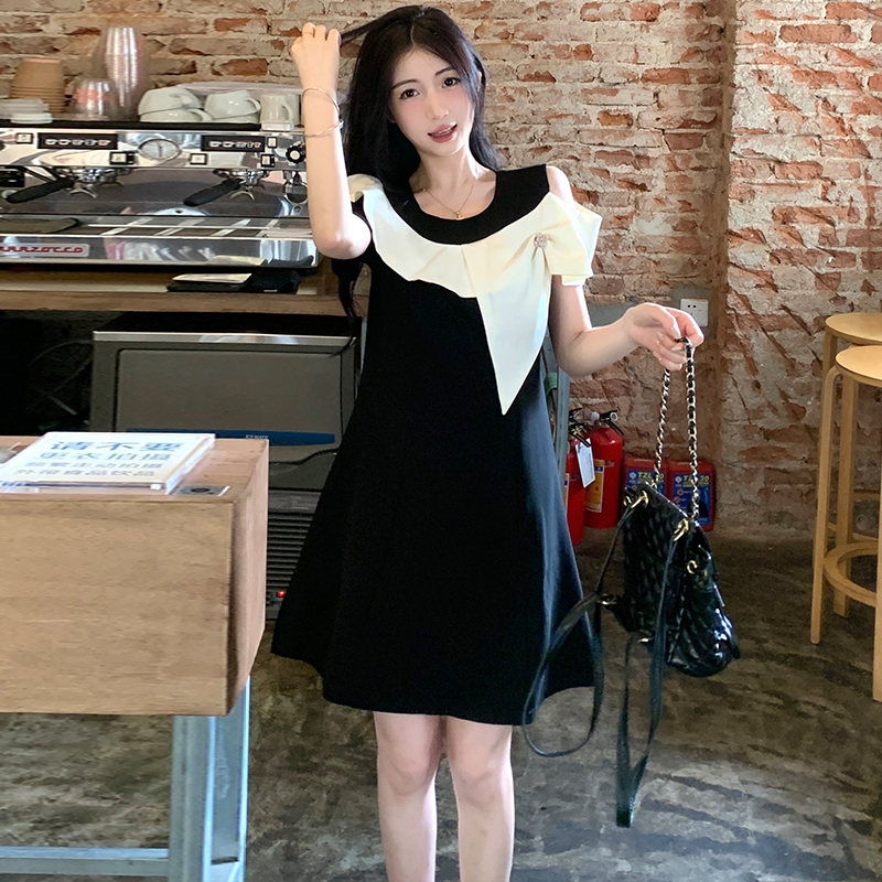เดรสแขนสั้น มีไซส์ L-4XLอก 38-47 นิ้ว ใส่ได้ทั้งสาวหุ่นดีน่ารักจนถึงสาวอวบพลัสไซส์ จัดส่งฟรี! ทักแชทสั่งซื้อ