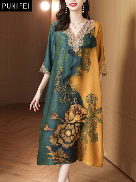 เดรสวัยผู้ใหญ่40-60ปี เดรสคุณแม่ ชุดเดรสทำงานวัยผู้ใหญ่ แบรนด์ MAMA DRESS