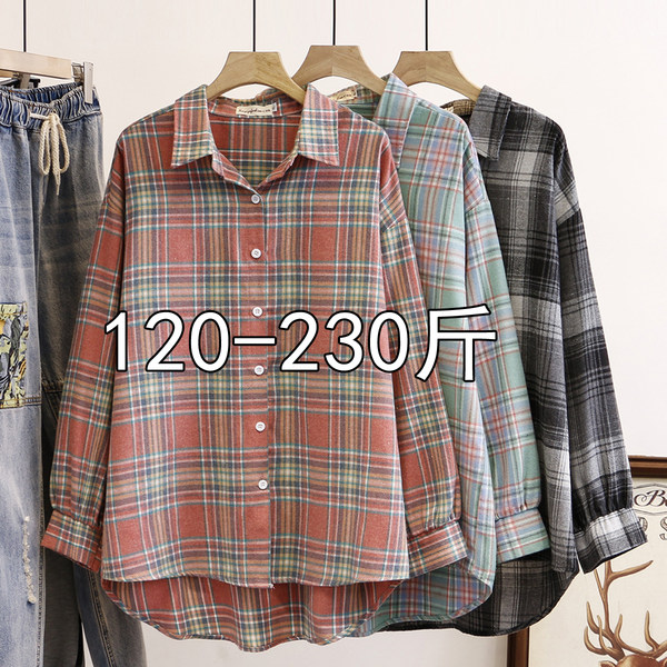 เสื้อเชิ้ตสาวอ้วนมีไซส์ใหญ่มาก มีไซต์2X-7X(อกเสื้อ43-63นิ้ว)น้ำหนักผู้สวม50-170กิโลกรัมใส่ได้