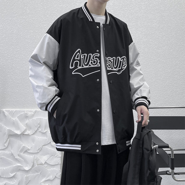 เสื้อแจ็คเก็ตเบสบอล เสื้อคลุม เสื้อแขนยาวสไตล์เกาหลี