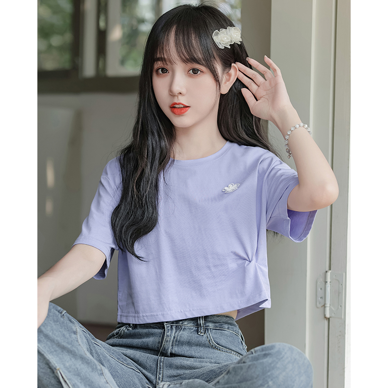 เสื้อผ้าวัยรุ่นเกาหลี เสื้อยืดวัยรุ่นผู้หญิง มีขนาด S M L XL