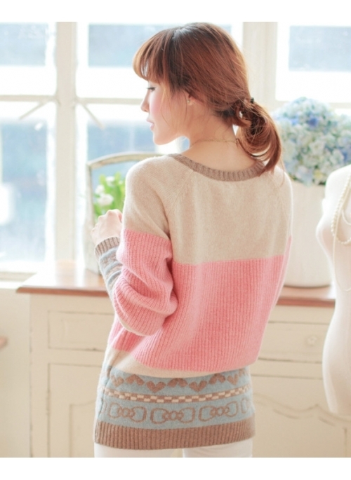 Sweetie Sweater เสื้อไหมพรมสีหวาน พร้อมส่ง same pic