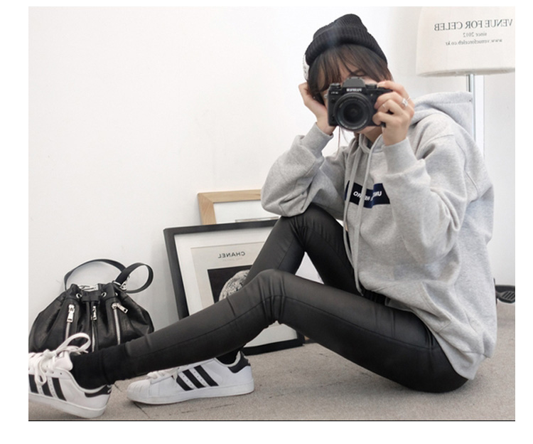 เสื้อกันหนาวฮู้ดดี้ แฟชั่นเกาหลี สีเทา น่ารักมากจ้า พร้อมส่ง สีเทา