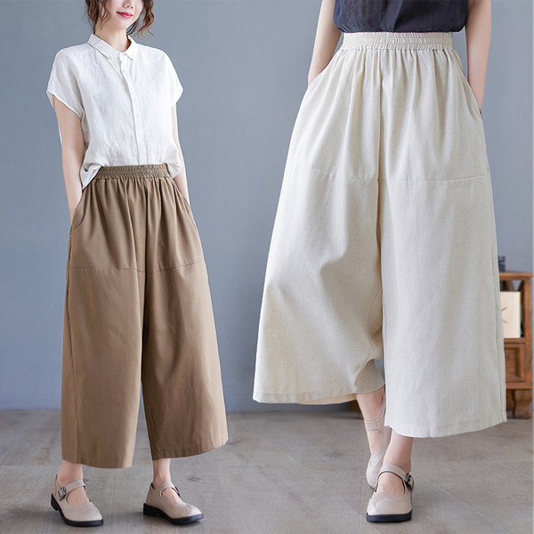 เสื้อลินินคนอ้วน เสื้อทีเชิ้ตคนอ้วนผู้หญิง เสื้อทีเชิ้ตตัวใหญ่ By Literary Plus size