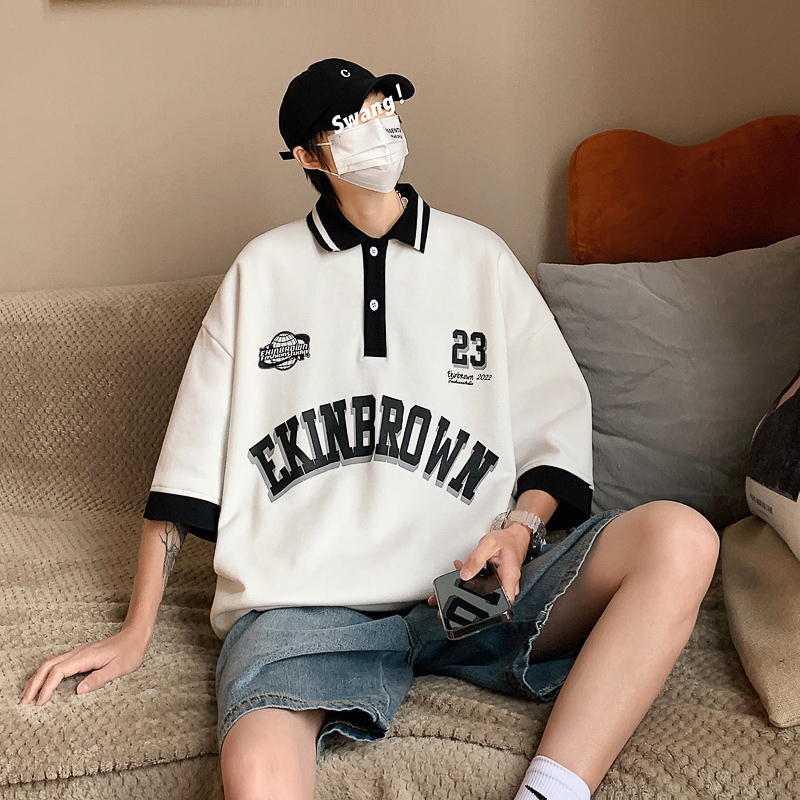 เสื้อยืดผู้ชายอ้วน M-5XL