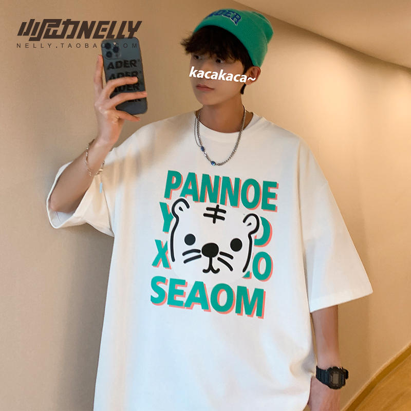 เสื้อยืดคอกลม ผู้ชาย เสื้อยืดผู้ชายเกาหลี เสื้อยืดเกาหลี แบรนด์ NELLY